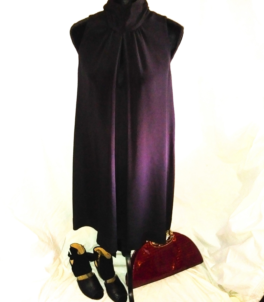 Katespade womens black romper with tie neck
